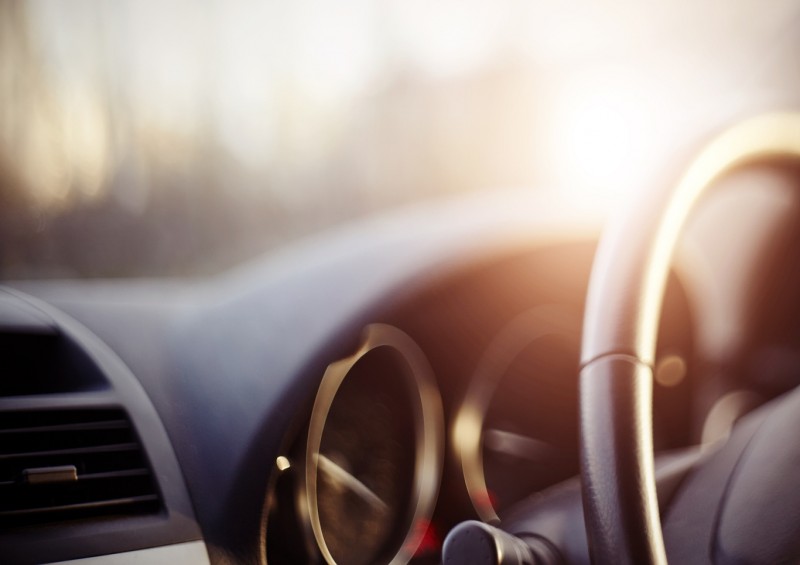 Dashboard in car