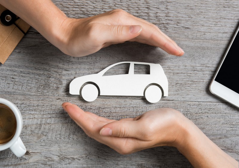 paper car on table